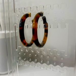 Anthropologie Tortuous hoop earrings